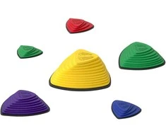 Aosom Laiptelių rinkinys, 6 dalys, 37.5x37.5x16 cm, įvairiaspalvis, plastikas