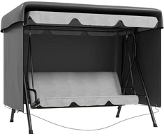 Aosom Lauko baldų uždangalas 215x155x150 cm Tamsiai pilkas Polietilenas