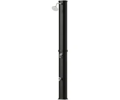 Aosom Lauko saulės dušas 21.8x18.2x227 cm Juodas ABS Nerūdijantis plienas