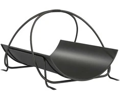 Aosom Malkų laikiklis, 51x38x33 cm, juoda, metalas