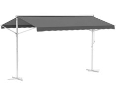 Aosom Markizė, 395x298x255 cm, Pilka, Metalinis rėmas