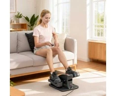 Aosom Mini pedalinis treniruoklis, 42x40.5x26.5 cm, juodas, metalas