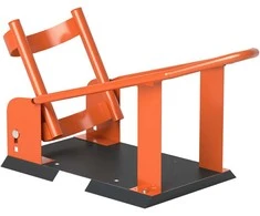 Aosom Motociklo stovėjimo stovas 27x71,5x33,5 cm Oranžinė Plienas
