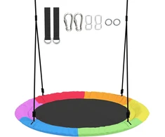 Aosom Nest Swing 120x120x180 cm Daugiaspalvė Reguliuojamo aukščio