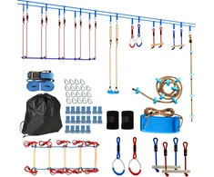 Aosom Ninja Line Komplektas 24 m Raudona+Mėlyna Metalas