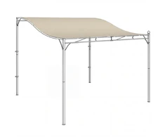 Aosom Pakeitimo stogo stogelis 298x293 cm Kremas Baltas Poliesteris