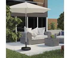 Aosom Pavėsio stovo pagrindas 45x36 cm Juodas Betonas