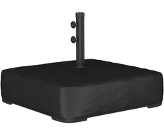 Aosom Pavėsio stovo pagrindas 78x78x40 cm Juodas metalas