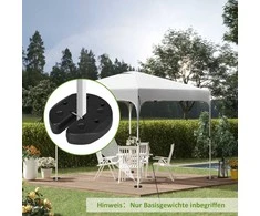 Aosom Paviljono svorių rinkinys, 4 dalys, 22x5.5 cm, juoda, plastikas