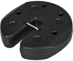 Aosom Paviljono svorių rinkinys, 4 dalys, 22x5.5 cm, juoda, plastikas