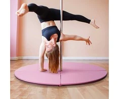 Aosom Pole Dance kilimėlis, 150x5 cm, rožinė, plastikas