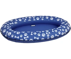 Aosom Pripučiamas šuns plaustas 155x104x25 cm Mėlynas Plastikas