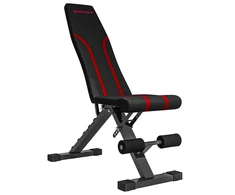 Aosom Reguliuojama svorio suoliukas 82x35x42,5-107 cm Juodas metalas