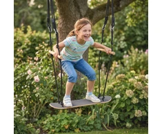 Aosom Skateboard Swing 79x40x180 cm Juoda