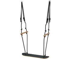Aosom Skateboard Swing 79x40x180 cm Juoda