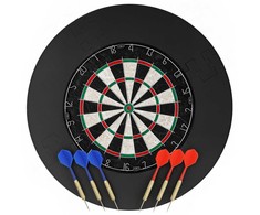 Aosom Smiginio lenta su priedais 71.5x3.8x71.5 cm juoda, sizalis, plastikas