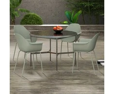 Aosom Sodo kėdžių komplektas, 59x55x84 cm, žalia, plastikas ir metalas