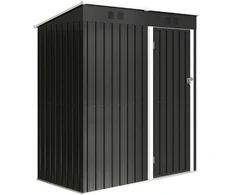 Aosom Sodo namelis 163x90x179 cm Tamsiai pilkas metalas