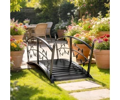 Aosom Sodo tiltelis 120x51x47 cm Juodas metalas