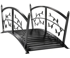 Aosom Sodo tiltelis 120x51x47 cm Juodas metalas