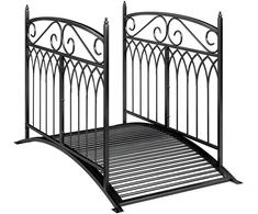 Aosom Sodo tiltelis 135,5x74x91 cm Juodas metalas