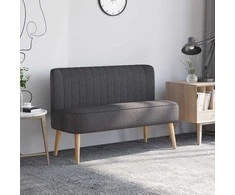 Aosom Sofa, 117x56.5x77 cm, tamsiai pilka, mediena
