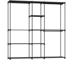 Aosom Spinta 182x43x185 cm Juodas plieno rėmas
