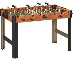 Aosom Stalo futbolo stalas 118x104x69 cm rudas, MDF, metalas