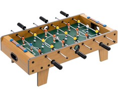 Aosom Stalo futbolo stalas, 69x36.5x22 cm, ruda, mediena