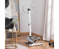 Aosom Stepperis, 55x53x118-128 cm, Balta, Metalas