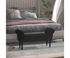 Aosom Suoliukas, 102x36x51 cm, Juoda, Audinys