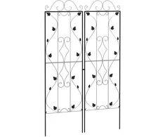 Aosom Trellis komplektas 50x181 cm Juodas plienas