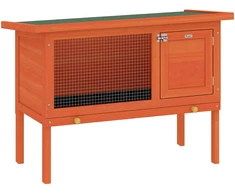 Aosom Triušio narvas 90x45x65 cm Oranžinė mediena
