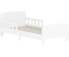 Aosom Vaikiška lova 143,5x74,2x54 cm Balta MDF