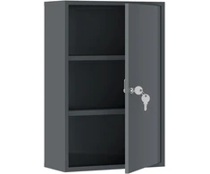 Aosom Vaistų spintelė 40x18x60 cm Pilka metalinė