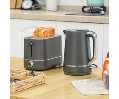 Skrudintuvas Aosom Virdulio ir skrudintuvo rinkinys, 1,7 l, pilka, nerūdijantis plienas