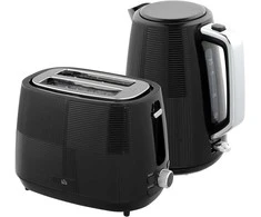 Skrudintuvas Aosom Virdulio ir skrudintuvo rinkinys, 1,7 l, 20,4x15,6x23,3 cm, juoda, nerūdijantis plienas