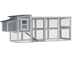 Aosom Vištidė 264x82x89 cm Pilka