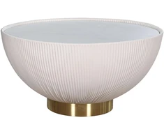 Apvalus kavos staliukas, 70 cm, Modig, baltas