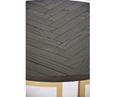 Apvalus kavos staliukas Seville, 90 cm, juoda