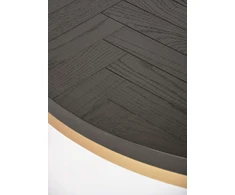 Apvalus kavos staliukas Seville, 90 cm, juoda