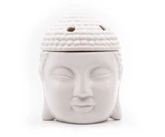 Aromatinė lempa, Candle Brothers Buddha, 16x12.5x13 cm, balta, keramika