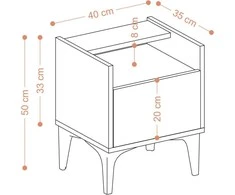 Asir Kalune Design Naktinis staliukas Zeze