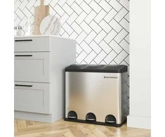 Songmics Atliekų separatorius 54 litrai (3 x 18 L)