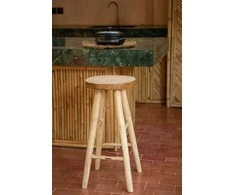 Bazaar Aukšto sėdimo baro kėdė, 0,35x0,35x0,75 m, natūrali