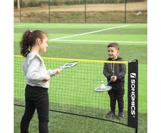 Songmics Badmintono tinklelis juodas ir geltonas
