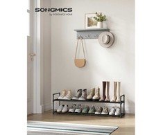 Songmics Batutės stovas, 92x30x33 cm, Juodas