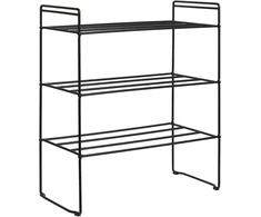 Nežinomas Shoe rack. juodas. 25 cm x 49.5 cm x 60 cm