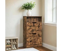 Songmics Batų spinta VASAGLE, 60 x 24 x 102 cm, 2 skyriai