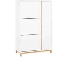 Batai spintelė, SoBuy FSR189-WN, 80x34x122 cm, Balta
